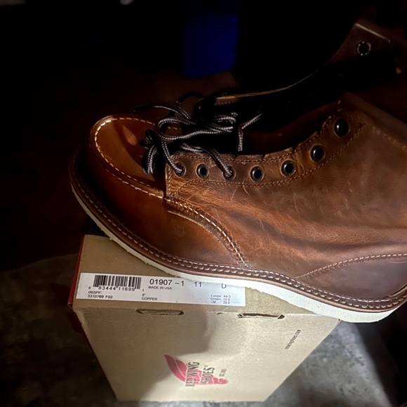 Copper rough&tough 1907 Moctoe boots. New with box red wing - Picture 3 of 13